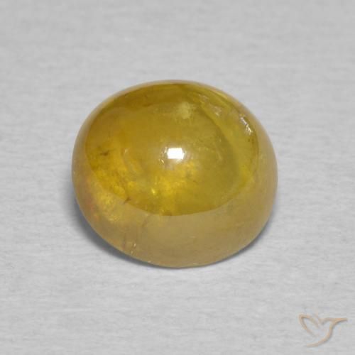 2.06ct Naturel Doré brunâtre Sphène, ovale, Transparent