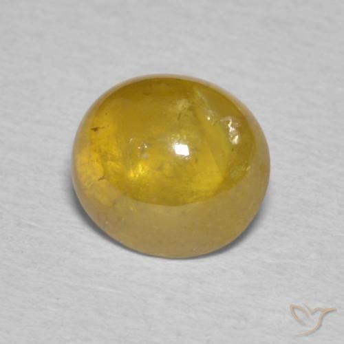 Sphène Doré brunâtre naturelle ovale, 2.06 ct, Transparent