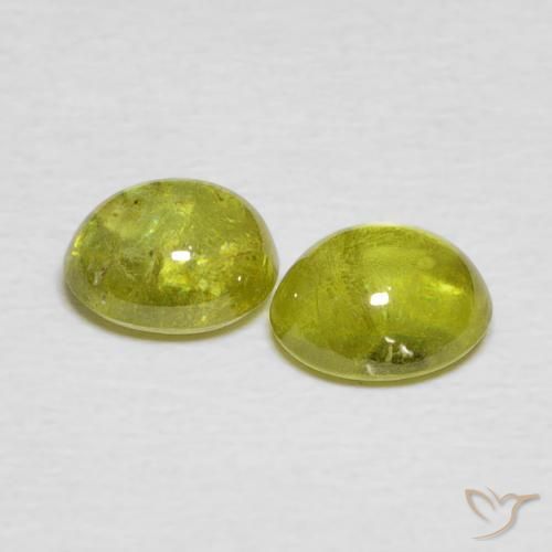 Shop natural 2.10ct Vert jaunâtre Sphène gems, ovale, from Sri Lanka at GemSelect. In stock, global shipping!