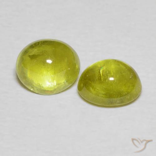 Shop natural 2.11ct Vert moyen Sphène gems, ovale, from Sri Lanka at GemSelect. In stock, global shipping!