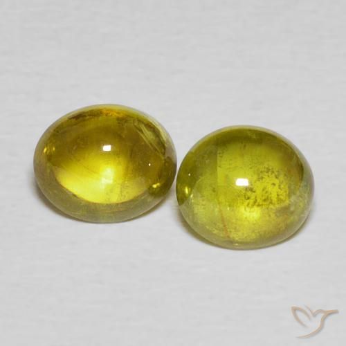 2.26ctw Naturel Brun doré profond Sphène, ovale, Transparent