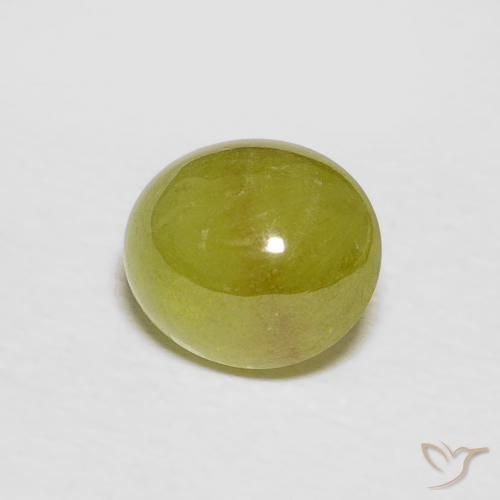 Sphène Jaune citron naturelle ovale, 2.24 ct, Translucide