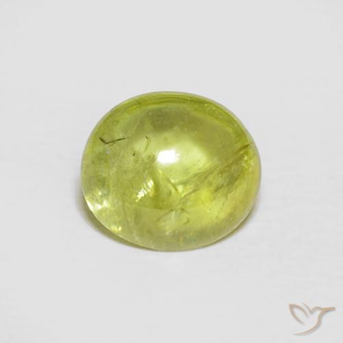 1.75ct Naturel Vert moyen Sphène, ovale, Transparent