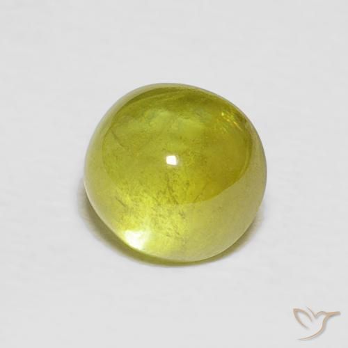 Sphène Jaune moyen naturelle ovale, 2.10 ct, Transparent