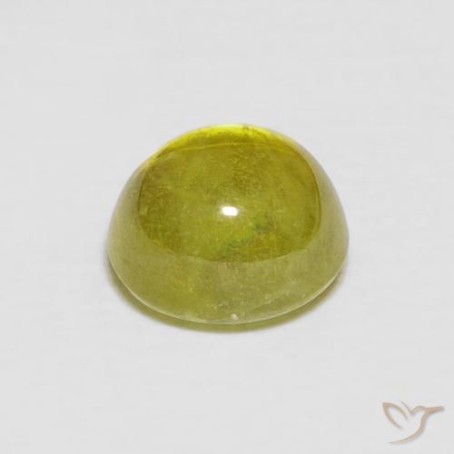 Sphène Jaune moyen naturelle ovale, 2.10 ct, Transparent