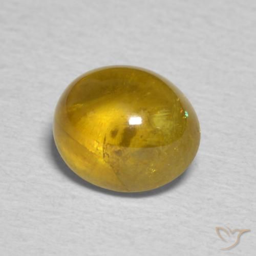 Sphène Or naturelle ovale, 1.74 ct, Transparent