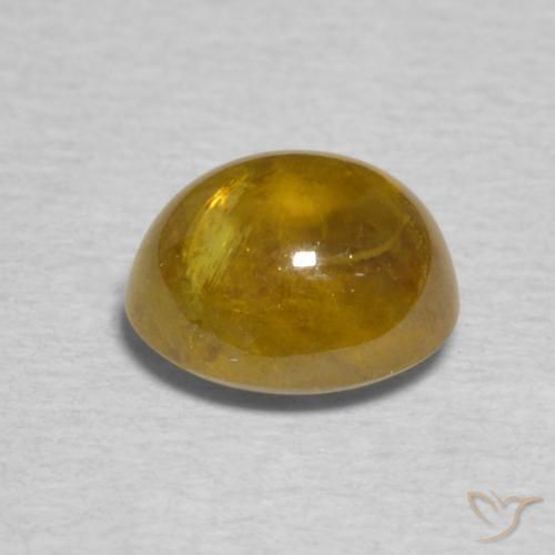 Sphène Or naturelle ovale, 1.74 ct, Transparent