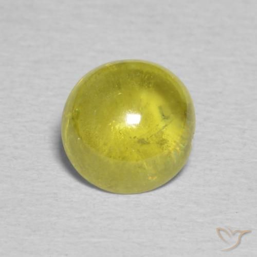 1.19ct Naturel Jaune moyen Sphène, ovale, Transparent
