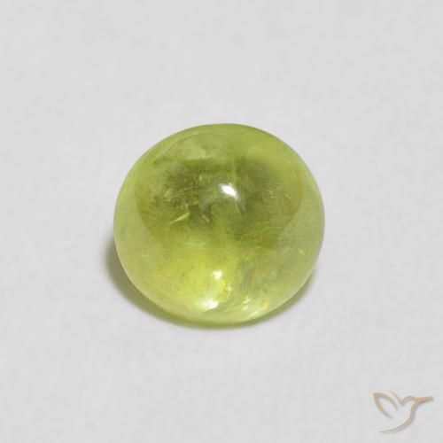0.85ct Naturel Vert clair Sphène, ovale, Transparent