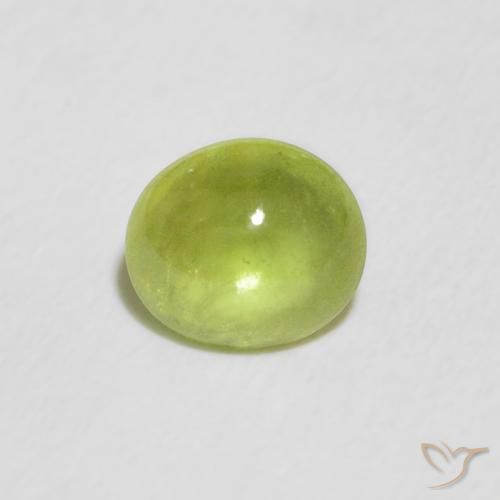 1.02ct Naturel Vert clair Sphène, ovale, Transparent