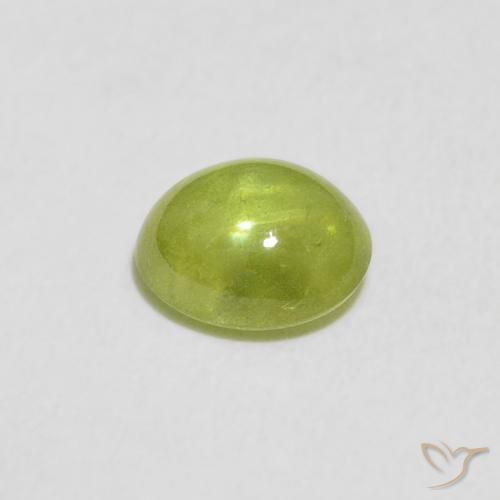 Sphène Vert clair naturelle ovale, 1.02 ct, Transparent