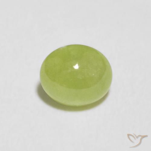 0.85ct Naturel Vert clair Sphène, ovale, Transparent
