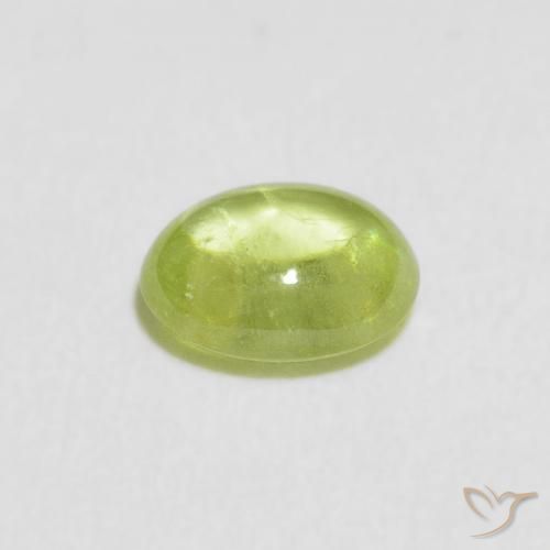 Sphène Vert éclatant naturelle ovale, 1.00 ct, Transparent