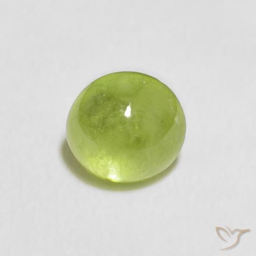 0.52ct Naturel Vert éclatant Sphène, ovale, Transparent