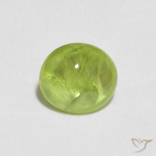1.75ct Naturel Vert éclatant Sphène, ovale, Transparent