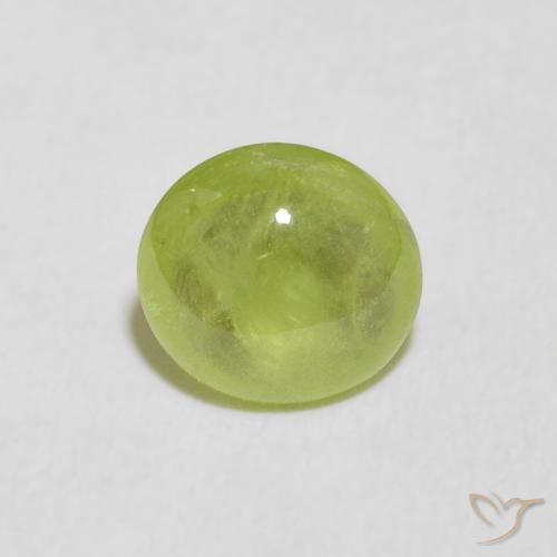 1.26ct Naturel Vert clair Sphène, ovale, Transparent