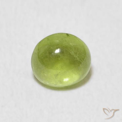 0.69ct Naturel Vert clair Sphène, ovale, Transparent