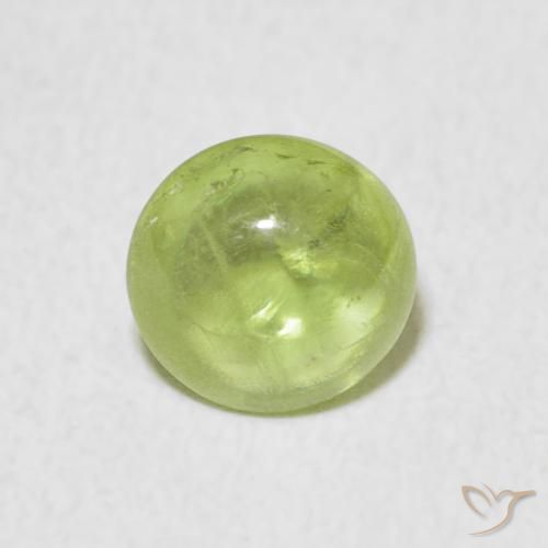 1.37ct Naturel Vert clair Sphène, ovale, Transparent