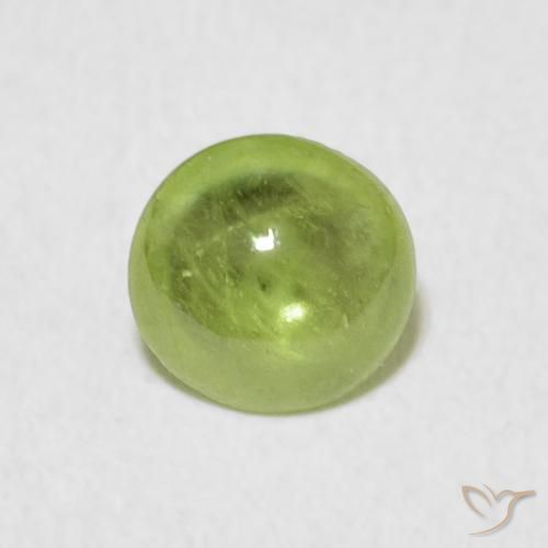 1.33ct Naturel Vert moyen Sphène, ovale, Transparent