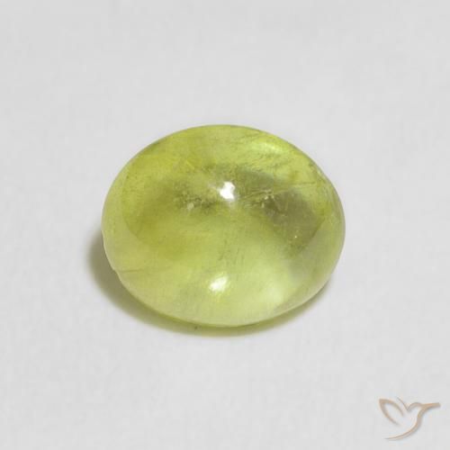 1.32ct Naturel Vert clair Sphène, ovale, Transparent
