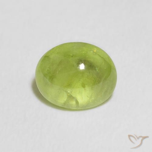 1.04ct Naturel Vert éclatant Sphène, ovale, Transparent