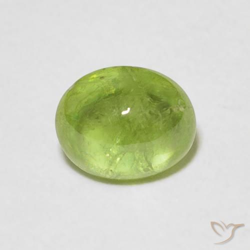 1.05ct Naturel Vert éclatant Sphène, ovale, Transparent
