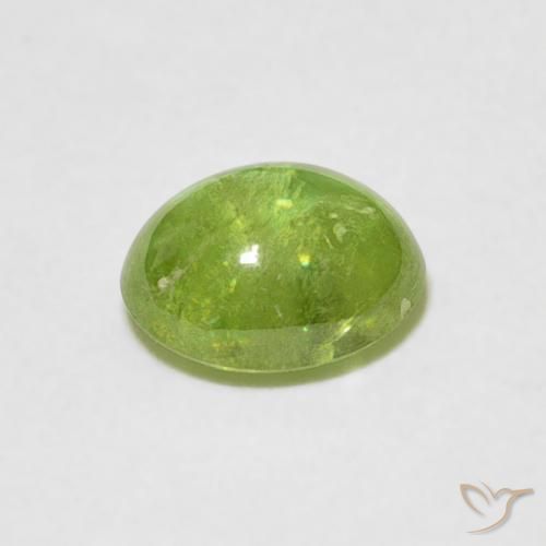 Sphène Vert éclatant naturelle ovale, 1.05 ct, Transparent