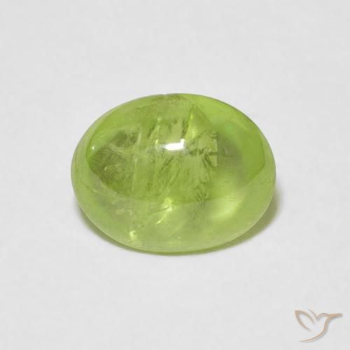 1.60ct Naturel Vert vif et léger Sphène, ovale, Transparent