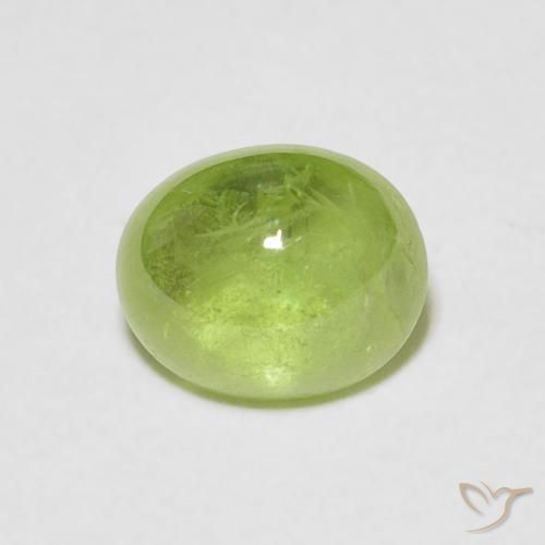 1.76ct Naturel Vert éclatant Sphène, ovale, Transparent