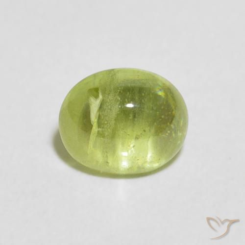 1.20ct Naturel Vert éclatant Sphène, ovale, Transparent