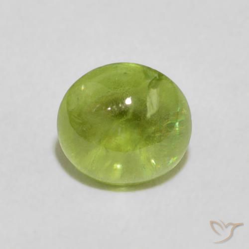 1.18ct Naturel Vert moyen Sphène, ovale, Transparent
