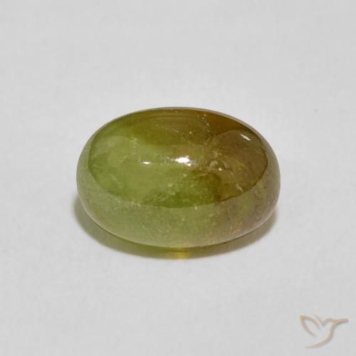 2.86ct Naturel Vert jaunâtre Sphène, ovale, Transparent