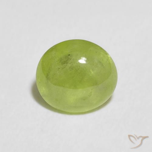 1.19ct Naturel Vert éclatant Sphène, ovale, Transparent