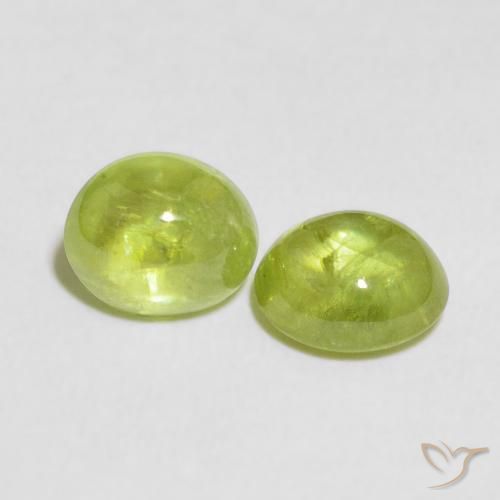 Shop natural 2.74ct Vert éclatant Sphène gems, ovale, from Sri Lanka at GemSelect. In stock, global shipping!