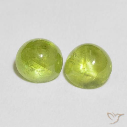 2.49ctw Naturel Vert moyen Sphène, Tour, Transparent