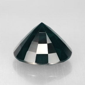 Spinelle vert naturelle coupe ovale, 5,61 ct, VVS