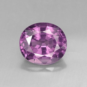 Spinelle violet naturelle coupe ovale, 1,89 ct, VVS-VS