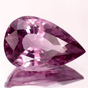 Spinelle violet naturelle en forme de poire, 4,66 ct, VVS-VS