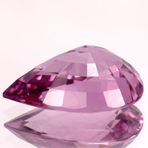 Spinelle violet naturelle en forme de poire, 4,66 ct, VVS-VS