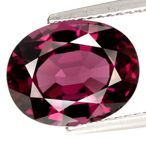 Spinelle rose naturelle coupe ovale, 5,39 ct, VVS