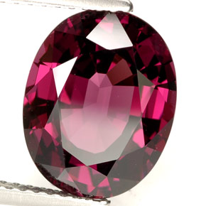 Spinelle rose naturelle coupe ovale, 5,39 ct, VVS