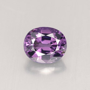 Spinelle violet naturelle coupe ovale, 0,82 ct, VVS-VS