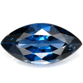 Spinelle bleue naturelle marquise, 1,18 ct, VVS-VS