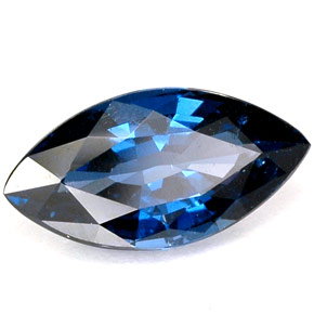 Spinelle bleue naturelle marquise, 1,18 ct, VVS-VS
