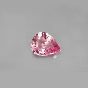 Spinelle rose naturelle en forme de poire, 1,27 ct, VVS