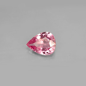 Spinelle rose naturelle en forme de poire, 1,27 ct, VVS