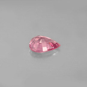 Spinelle rose naturelle en forme de poire, 1,27 ct, VVS