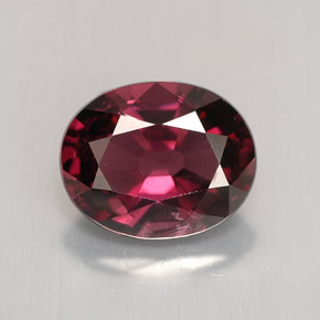 Spinelle rouge naturelle coupe ovale, 2,23 ct, VVS-VS