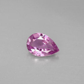 Spinelle violet naturelle en forme de poire, 0,60 ct, VS