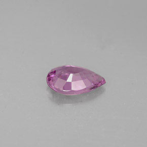 Spinelle violet naturelle en forme de poire, 0,60 ct, VS